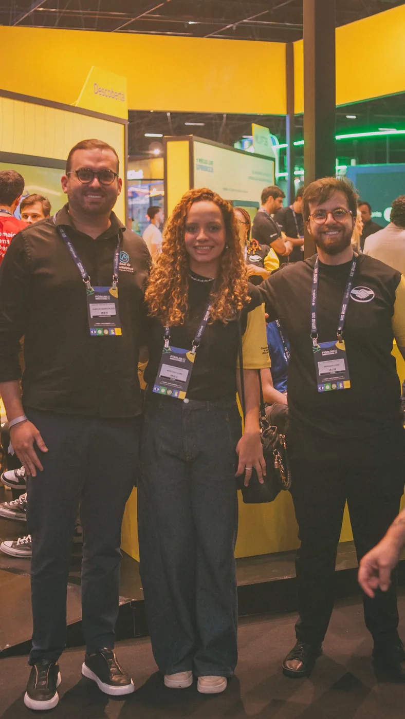 No estande do Mercado Livre, Fórum E-Commerce Brasil 2026