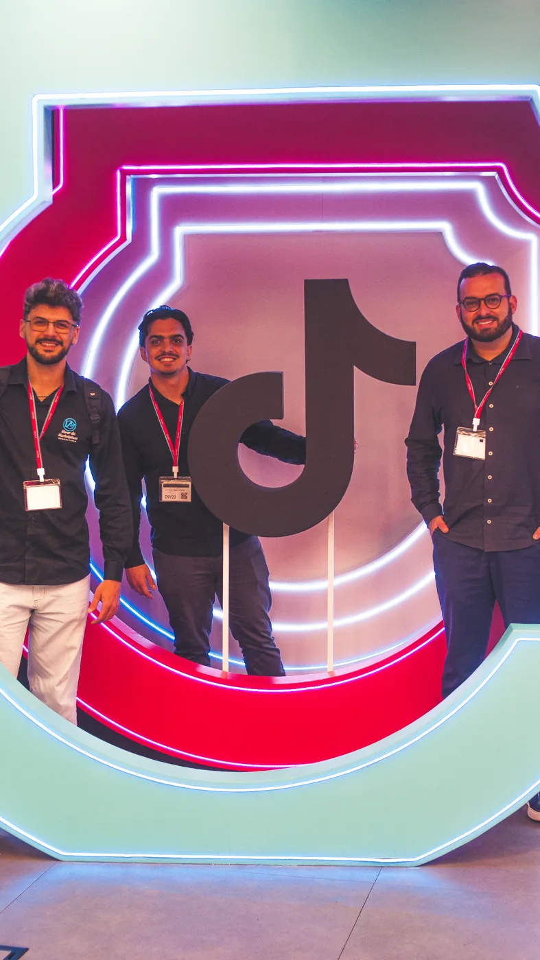 Na sede do TikTok, em São Paulo
